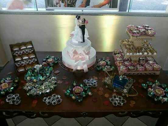 A decoração do seu casamento - A mesa de doces - 1