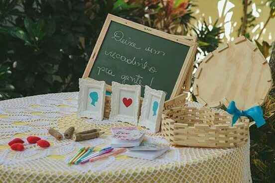 A decoração do seu casamento - cantinho de boas vindas - 1