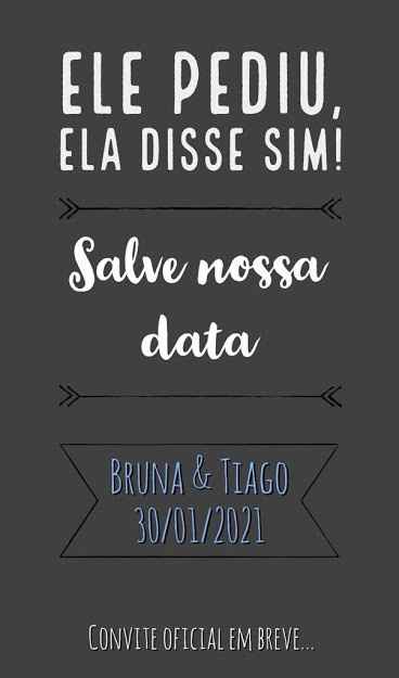 salve nossa data ♥ 1