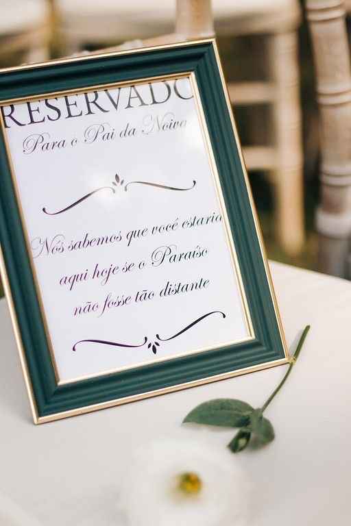 Ideias para homenagear alguém que não está mais aqui no dia do casamento - 4