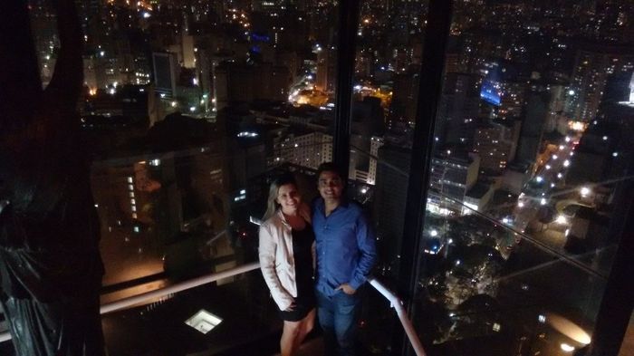 Pedido surpresa no Terraço Itália