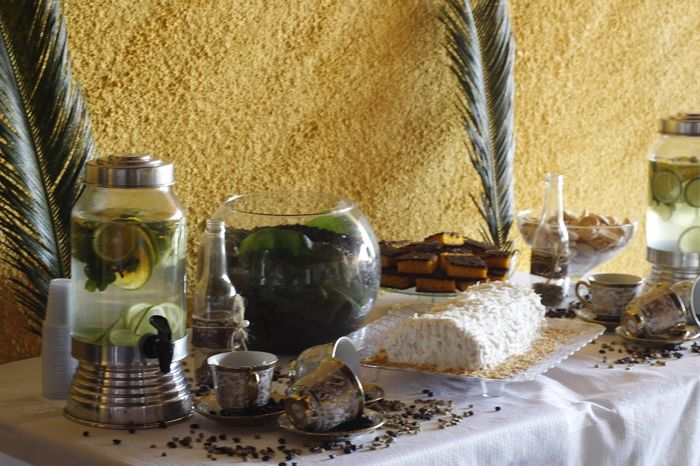 mesa do café