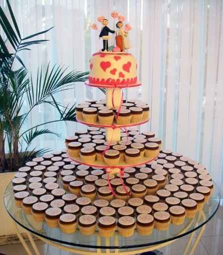 Bolo de cupcakes 