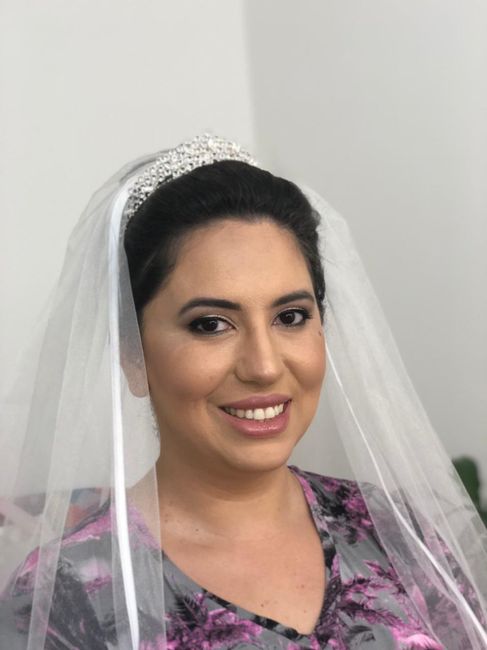 Teste de make e cabelo! #éamanhã 👰🏻♥️🤵🏾 - 2