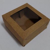 Caixa Kraft com visor