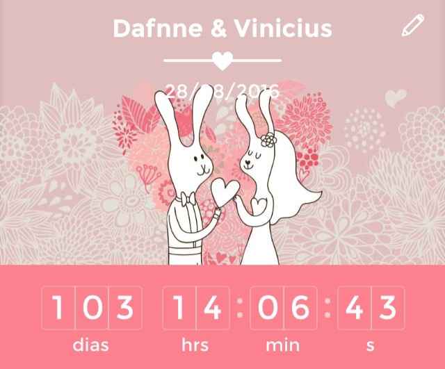 Quantos dias faltam para o casamento? - 1