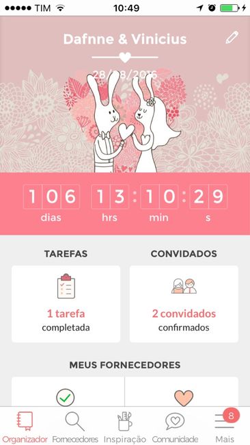 Falta quantos dias para o grande dia c ? - 1