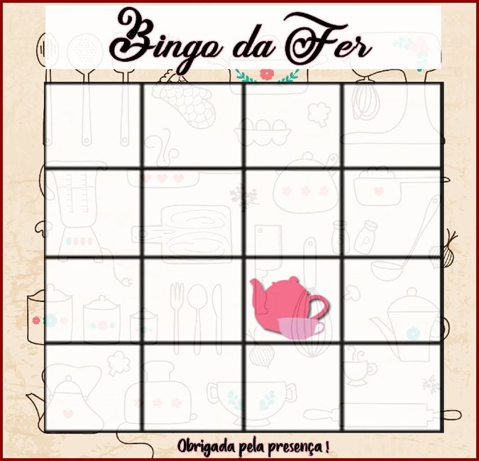 Chá de panela e bingo! - 2