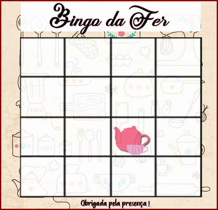 Chá de panela e bingo! - 2