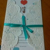 Manualidades, meu primeiro teste de convite - 1