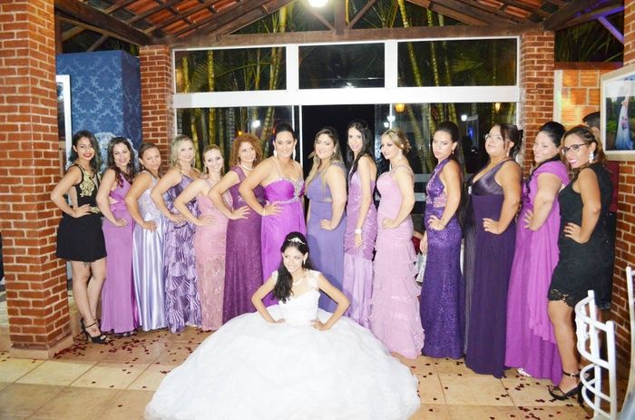 Madrinhas em Roxo