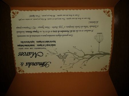 Convite de casamento feito em casa. - 3
