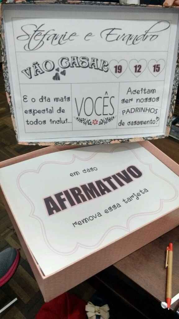 Meus convites de padrinhos! vem ver - 1