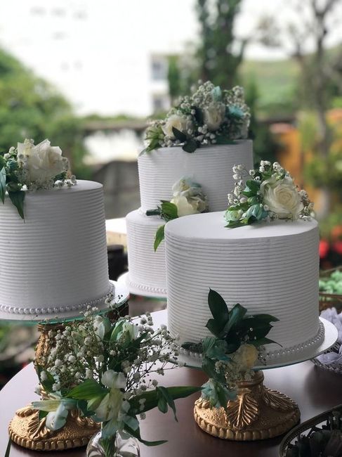 Quantos andares terá (ou teve) o seu bolo de casamento? 🍰 2