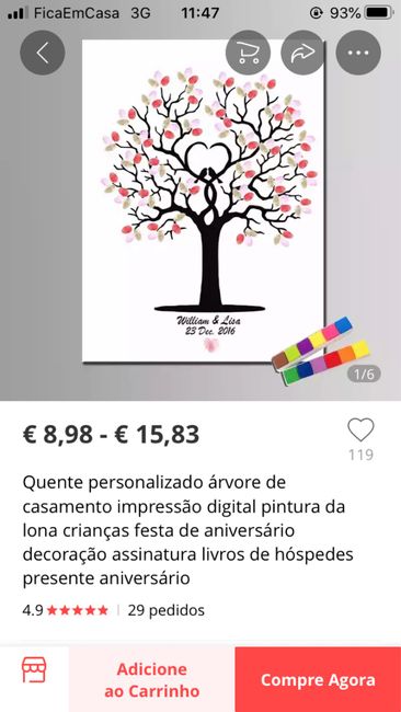 Árvore de digitais 🌳❤💚💙 - 1