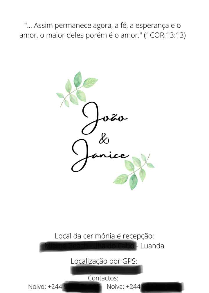 Estrutura dos meus convites - 2