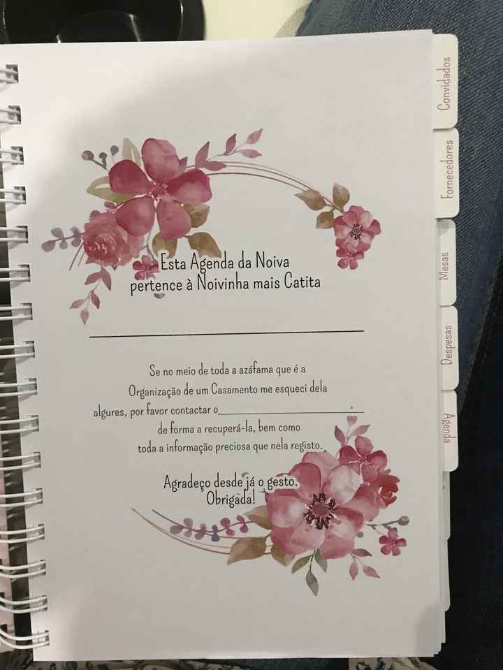 Minha agenda da noiva - 2