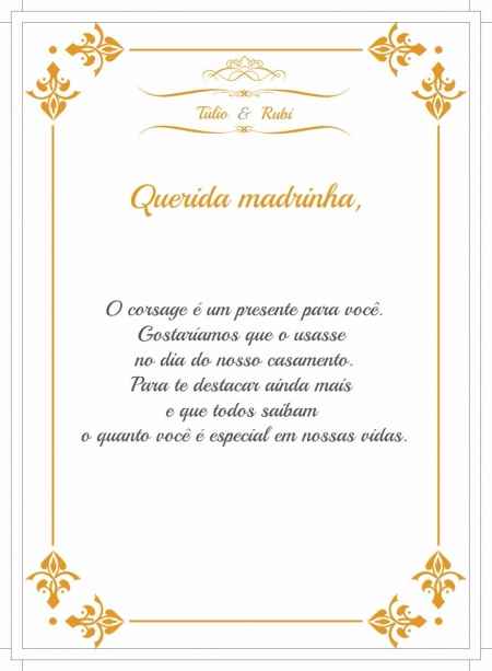 Querida madrinha