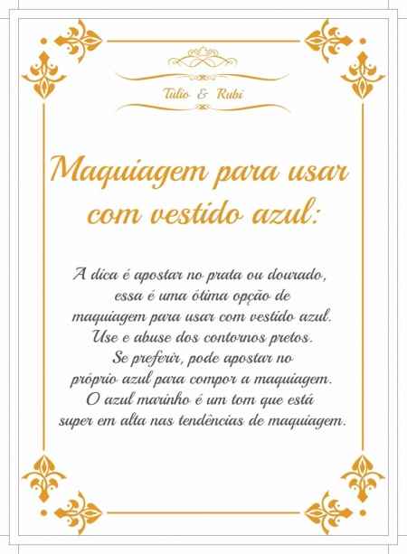Maquiagem para usar com vestido azul 