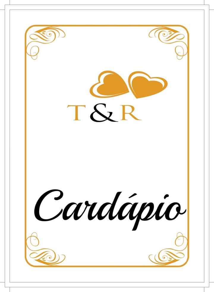 Cardápio - Modelo 2 