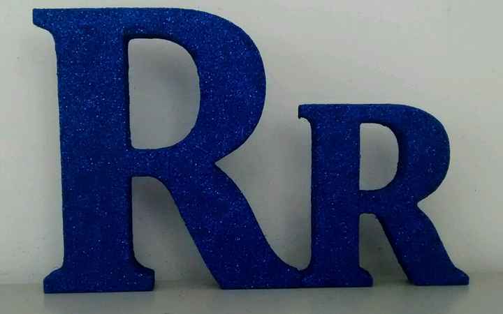 Diy conjunto de iniciais: com glitter - 1