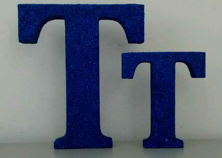Diy conjunto de iniciais: com glitter - 2