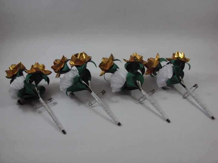 Kit padrinhos os corsages e as lapelas - 5