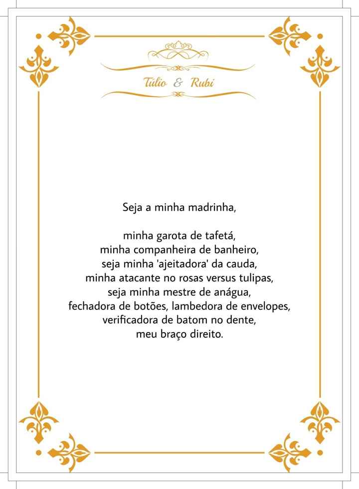 Seja nossa madrinha
