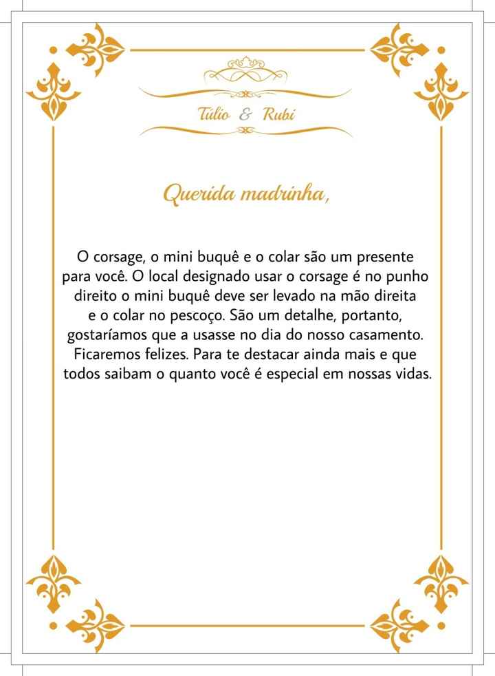 Querida madrinha