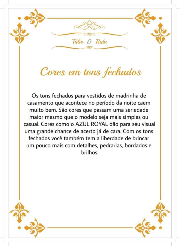 Cores em tons fechados