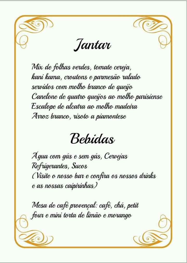 Cardápio - 3