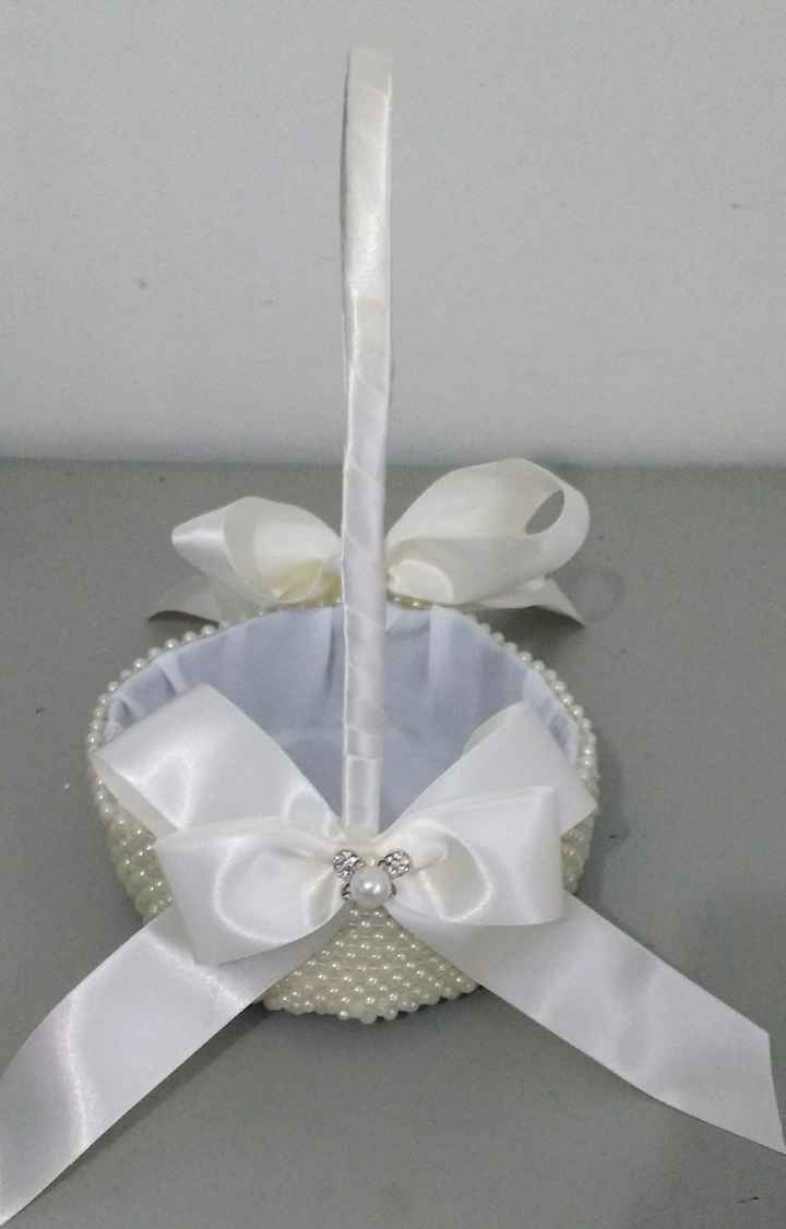 Cesta para florista de pérolas