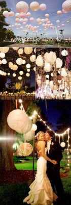 Decoração: Branca com luzes douradas