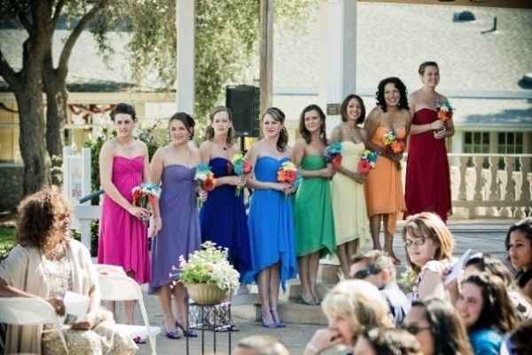 Os vestidos das madrinhas
