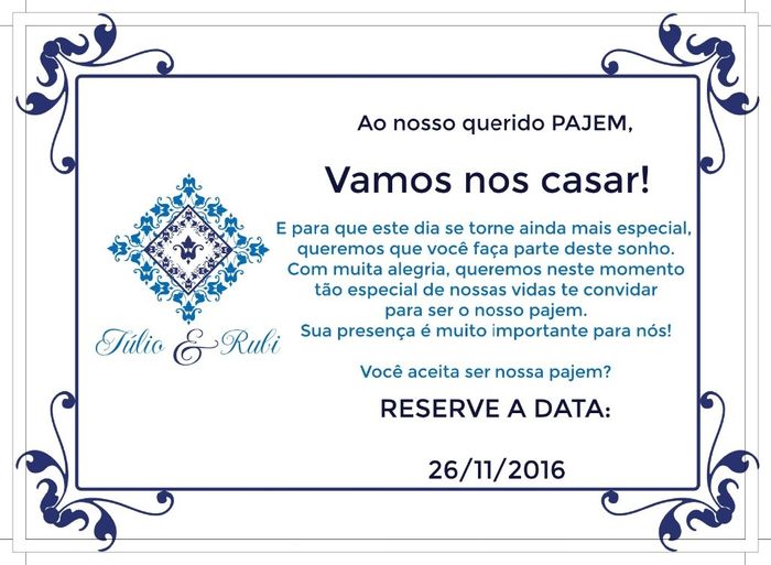 Convite pajem