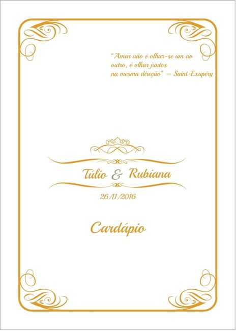 Cardápio capa