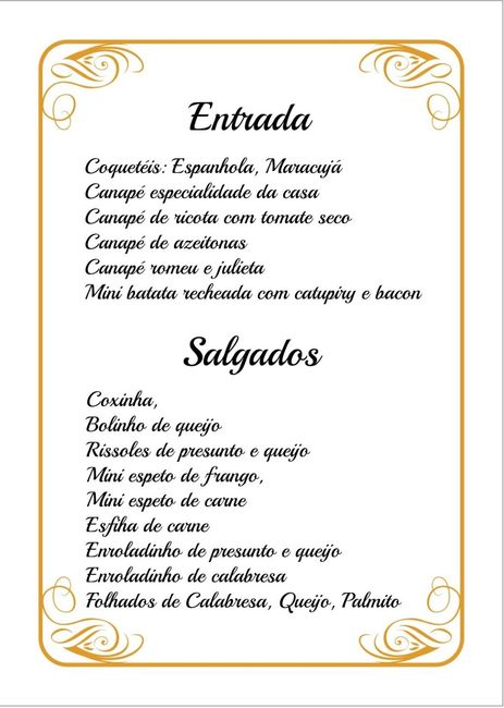 Cardápio página 1