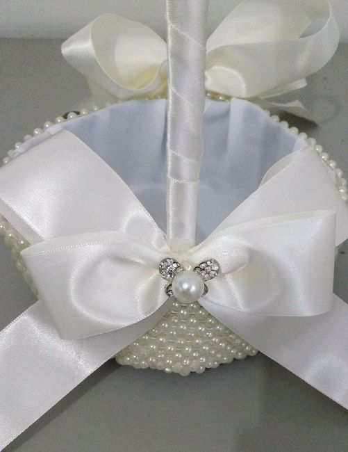 Cesta para florista de pérolas