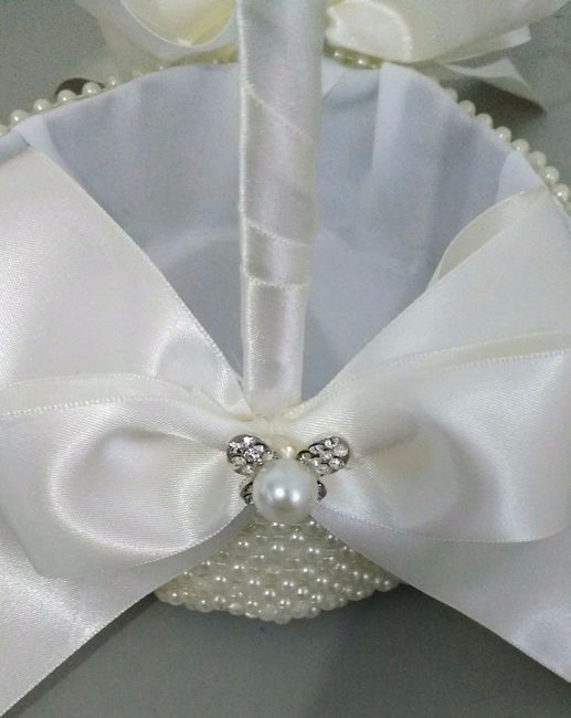 Cesta para florista de pérolas