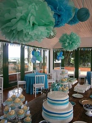 Verde e azul