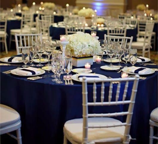 Decoração de casamento para mesa redonda de convidados