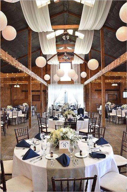 Decoração de casamento azul para salão