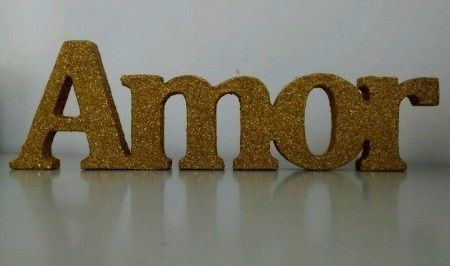 Amor com glitter