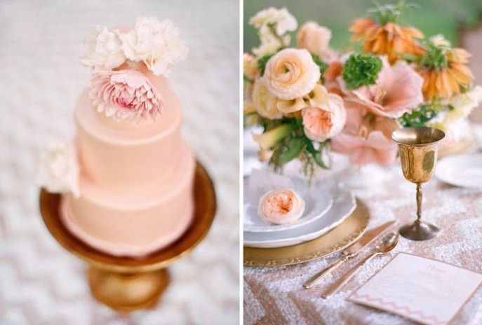Casamento rosa e dourado