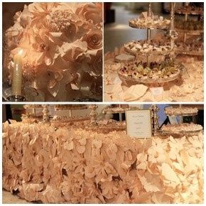 Decoração: Branca com origamis