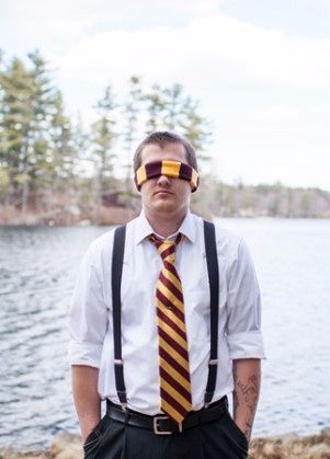 O look do noivo gryffindor