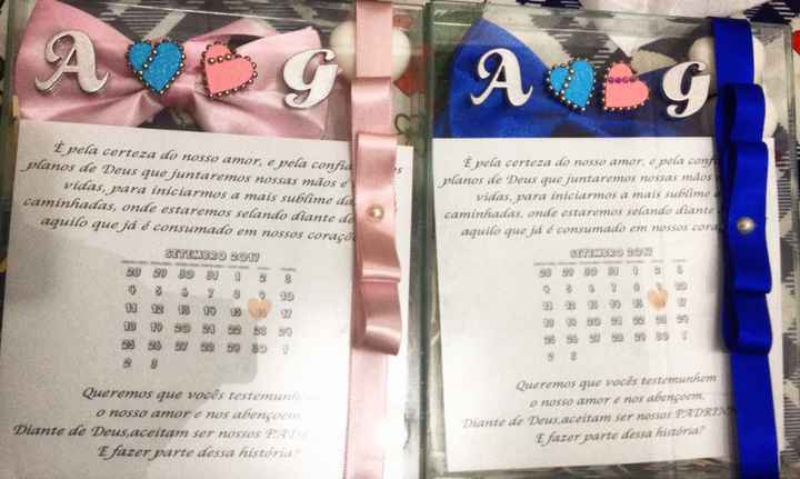 Convites dos padrinhos - 1