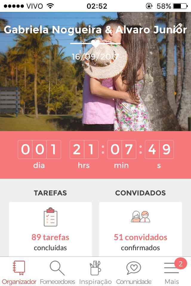 Falta pouco! 🎉❤️👰🏼 16/09 