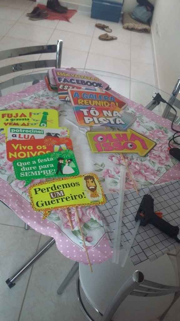 Plaquinhas para festa