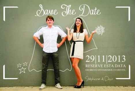 Inspiração de save the date - 9